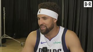 Klay Thompson on Joining the Mavs Teaming with Luka Doncic amp Kyrie Irving  2024 NBA Media Day [upl. by Ainekahs538]