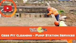 Cess Pit Cleaning  Pump Station Services  Hydro Cleansing [upl. by Molli]