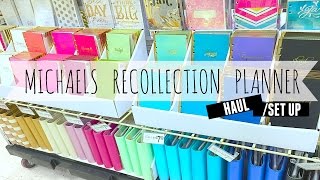 Michaels Recollection Planner Haul and Set Up [upl. by Kcirdor]