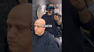 Messing with the barber never ends well 😂 mortezakordi73 shorts comedy [upl. by Jesse]