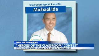 Kalani High Schools Michael Ida wins National quotHeroes of the Classroomquot contest [upl. by Gildea]