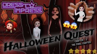 Dress to impress halloween quest chapter 3 II Bubbleplays II dti [upl. by Dust]