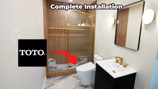 TOTO Toilet and Bidet  Start to Finish Installation [upl. by Wawro]