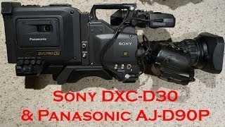 Sony DXCD30  AJD90P DVCPRO 50 via Composite Demo SD in HD [upl. by Parnas533]