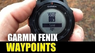 Garmin fenix  tactix  How to Create amp Navigate Waypoints [upl. by Ambrosi]