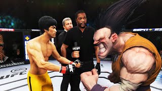 UFC 4  Bruce Lee vs Real Nightmare EA Sports UFC 4 [upl. by Ailesor175]