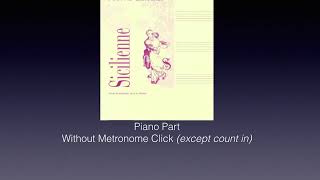 Pierre Lantier Sicilienne Piano Accompaniment [upl. by Myrvyn]