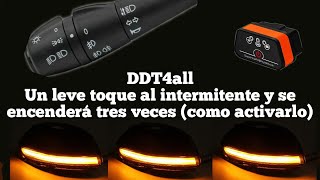 DDT4all Un toque al intermitente y se enciende 3 veces ideal para cambios de carril [upl. by Salli]