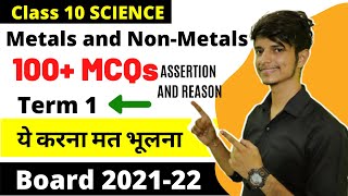 Most Important Metals and NonMetals class 10 MCQs Science Class 10 chapter 3 science Mcq [upl. by Pedaiah]