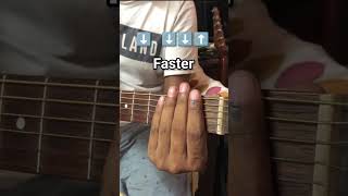 Boulevard of broken dreams guitar chords Strumming tutorial shorts music shortvideo youtubeshort [upl. by Lesli]