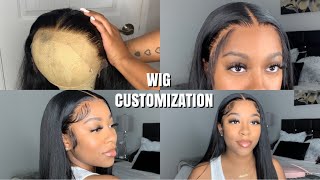 Detailed HOW TO CUSTOMIZE BLEACH KNOTS PLUCK AND INSTALL LACE WIG FOR BEGINNERS  NadulaHair [upl. by Ettevets]