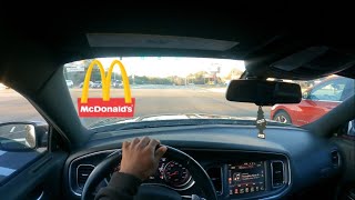 Mcdonald Run In My 2015 Dodge Charger RT POVDeleted Mufflers [upl. by Anuaek]