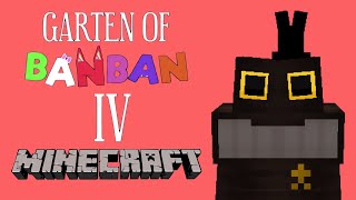 Garten of Banban 4 in Minecraft  Full map  Android Gameplay [upl. by Ahsiekit]