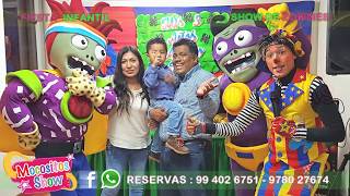 PLANTAS VS ZOMBIES  SHOW INFANTIL  FIESTA PAYASOS [upl. by Thais]