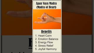 Apan Vayu Mudra Mudra of Heart  Benefits of Apan Vayu mudra Yogavibelife [upl. by Bobbee723]