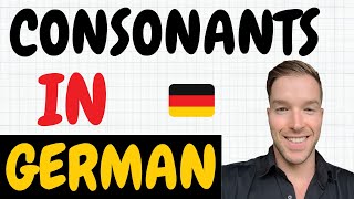 Full A1 German Beginner Course Lesson 3  Pronunciation of German Consonants  Part 1 [upl. by Ahsital]