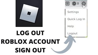 How to Logout of Roblox Account on PC Roblox Account Log OutSign Out Process from Computer Browser [upl. by Sucirdor96]