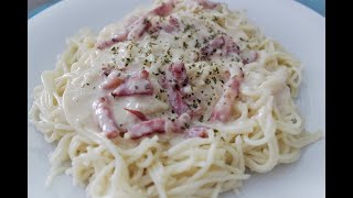 Salsa CARBONARA MUY FÁCIL Y RÁPIDA [upl. by Glorianna]