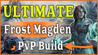 🥶THE BEST PVP MAGDEN BUILD 🥶 ESO magicka warden pvp build Gold Road [upl. by Kasper]