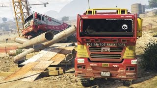 GTA 5 Online  NEW MEGA TRUCKS  STUNT RACES NEW GTA 5 CUNNING STUNTS DLC SHOWCASE GTA 5 DLC [upl. by Mcclenon]