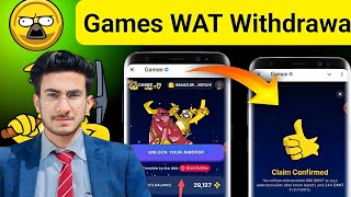 Gamee Wat Coin Airdrop Claim Process  Wat Coin Onchain Claim in Wallet  Wat Coin Token Table [upl. by Novyar972]