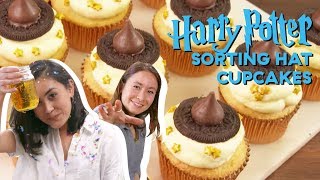 How To Make Harry Potter Sorting Hat Cupcakes  Delish  Cult Kitchen [upl. by Eob]