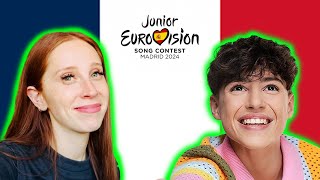 LETS REACT TO FRANCES SONG FOR JUNIOR EUROVISION 2024  TITOUAN quotCOMME CI COMME ÇAquot [upl. by Cohen482]