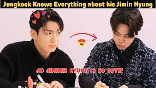 Jungkook knows Everything about his Precious Jimin Hyung 2024 [upl. by Annalla]