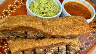 RECETA DE CHICHARRONES DE CERDO CRUJIENTES HECHOS EN CASA  CARNITAS  Demicorazonatucocina [upl. by Attenna]