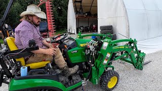 6 Port Single Point Kit Install on John Deere 1025R [upl. by Liagibba]