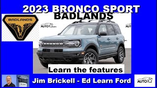 2023 Bronco Sport Badlands  Learn the features [upl. by Perrie]