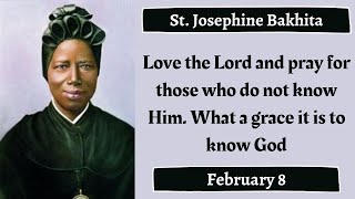 St Josephine Bakhita Canossian Sister Daily Saint February 8 [upl. by Ynohtona343]