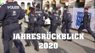 JAHRESRÜCKBLICK 2020  Einsätze Demos in WIEN [upl. by Bores]