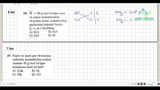 B Gazlar aralashmasining molyar masssasi berilganda boshqa birliklarni aniqlash [upl. by Marigolde]