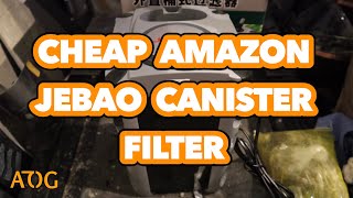 Cheap Amazon Jebao Canister Filter Unboxing And Setup [upl. by Lalib]