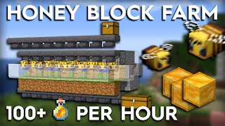 Minecraft Honey Farm Tutorial  Fully Automatic [upl. by Dolhenty]