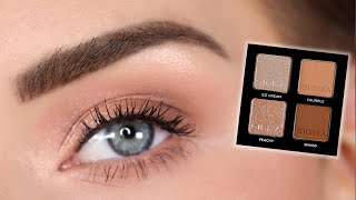 Easy Everyday Eyeshadow Tutorial Using 1 Brush  Eye Makeup for Beginners [upl. by Arlene]