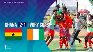 GHANA 21 IVORY COAST  WAFU U20 ZONE B TOURNAMENT [upl. by Dalpe531]