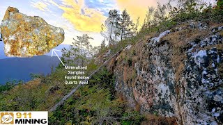 Massive Gold Bearing Quartz Vein With Mineralization [upl. by Vladamir]