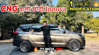 ये देखलौ Modified छोटी Innova  ERTIGA 2024 Company Fitted CNG 🔥😱17 inch Alloy Wheels Ertiga [upl. by Airahs312]