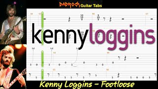 Footloose  Kenny Loggins  Guitar  Bass TABS Lesson [upl. by Melena]