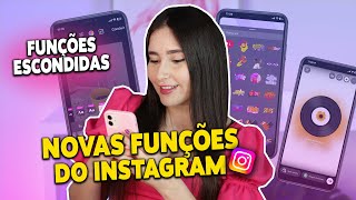 Novas funções do INSTAGRAM Muitas NOVIDADES nos STORIES [upl. by Melodie]