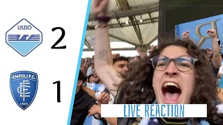 PEDRITOOOO LAZIO 21 EMPOLI  LIVE REACTION STADIO OLIMPICO [upl. by Cohette]