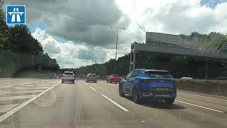 Driving Part 2 Tadworth  Epsom M25 Motorway [upl. by Ybloc]