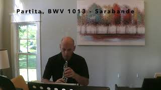 JS Bach Partita BWV 1013 arr G minor Jared Hauseroboe [upl. by Eeloj]