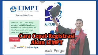 Cara Registrasi Akun LTMPT  Untuk Seleksi SNMPTN UTBK SBMPTN dan KIP Kuliah [upl. by Beale]