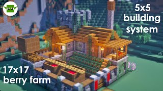 Minecraft  How to Build a Small Fortified Berry Farm EASY 5x5 System [upl. by Barcellona]