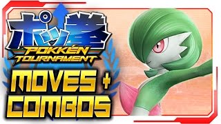 Pokken Tournament  ALL Gardevoir Moves amp Combos Gameplay Walkthrough [upl. by Aicilram197]