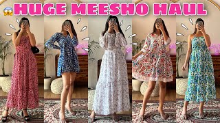 Trendy MEESHO Dresses Haul💕Starting at Rs248  Try On Haul  Rupal Yadav meesho [upl. by Zanze490]