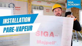 Comment poser un parevapeur pour lisolation par linsufflation  SIGA Majpell 5R [upl. by Montfort]